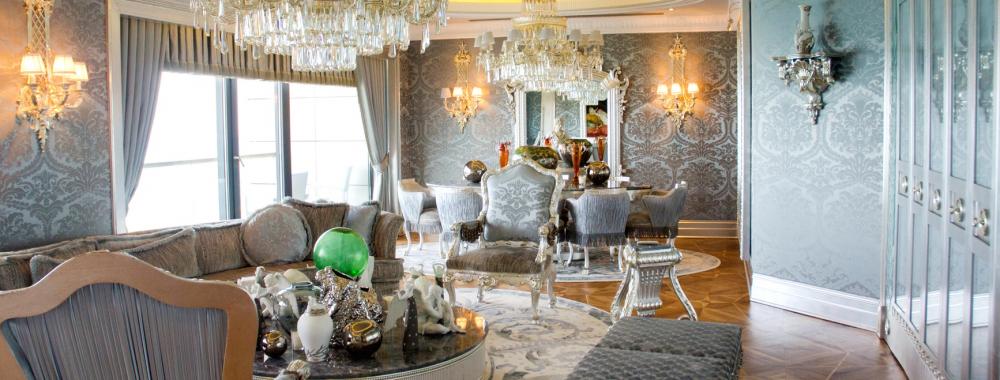 BAKU, AZERBAIJAN - JUNE 11- Ambassador suite of Jumeirah Bilgah Beach Hotel on June 11, 2012 in Baku, Azerbaijan. Jumeirah Bilga